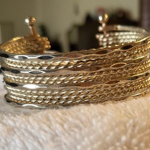 Silver cuff bracelet